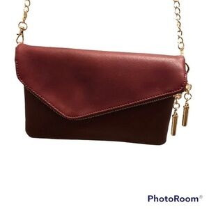 NWOT Boutique Crossbody Bag Purse Wine Color